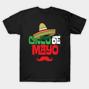 Cinco de Mayo Mexican Sombrero Funny Fiesta T-Shirt